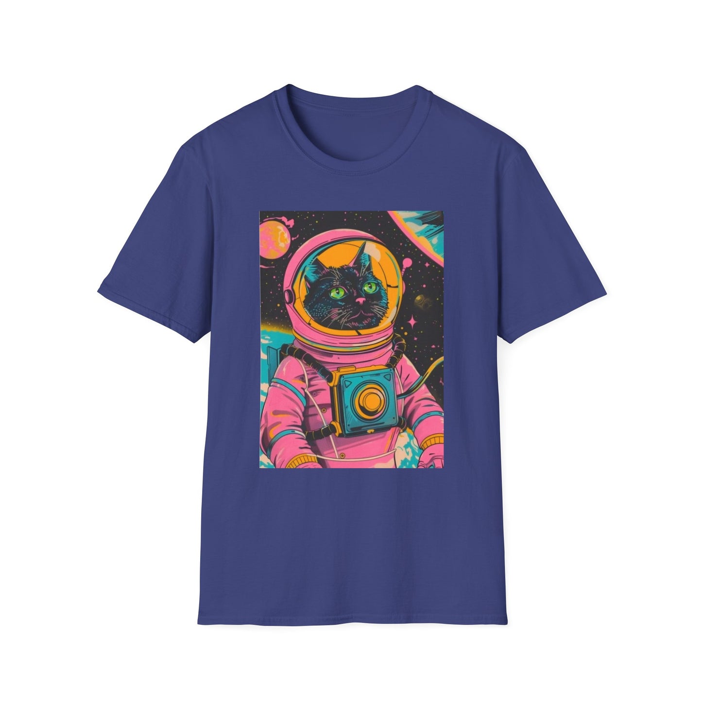 Retro Astronaut Cat T-Shirt