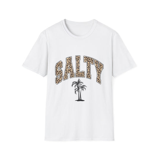 Salty and Sunkissed Leopard Tee — Summer Beach T-Shirt