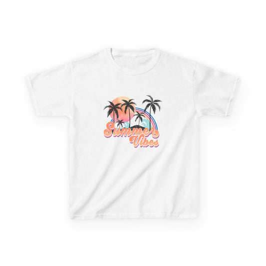 Kids Tee — 'Summer Vibes' Palm Tree Graphic Tee