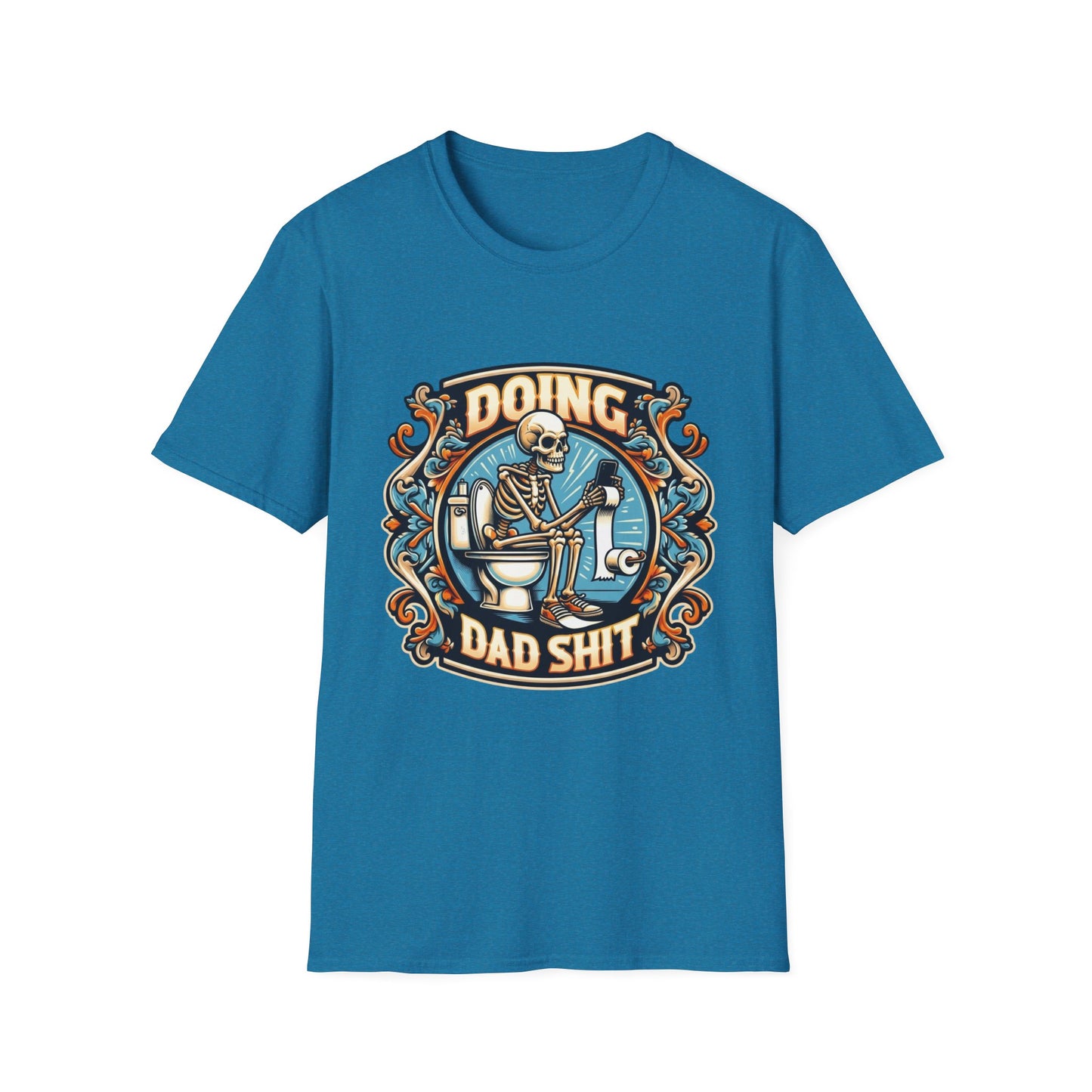 T-Shirt — "Doing Dad Shit" Skeleton Vintage Dad Humor Tee