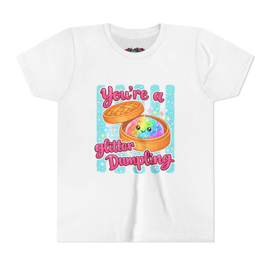 Youth Tee — "You're a Glitter Dumpling" Cute Kawaii Dumpling Graphic Shirt