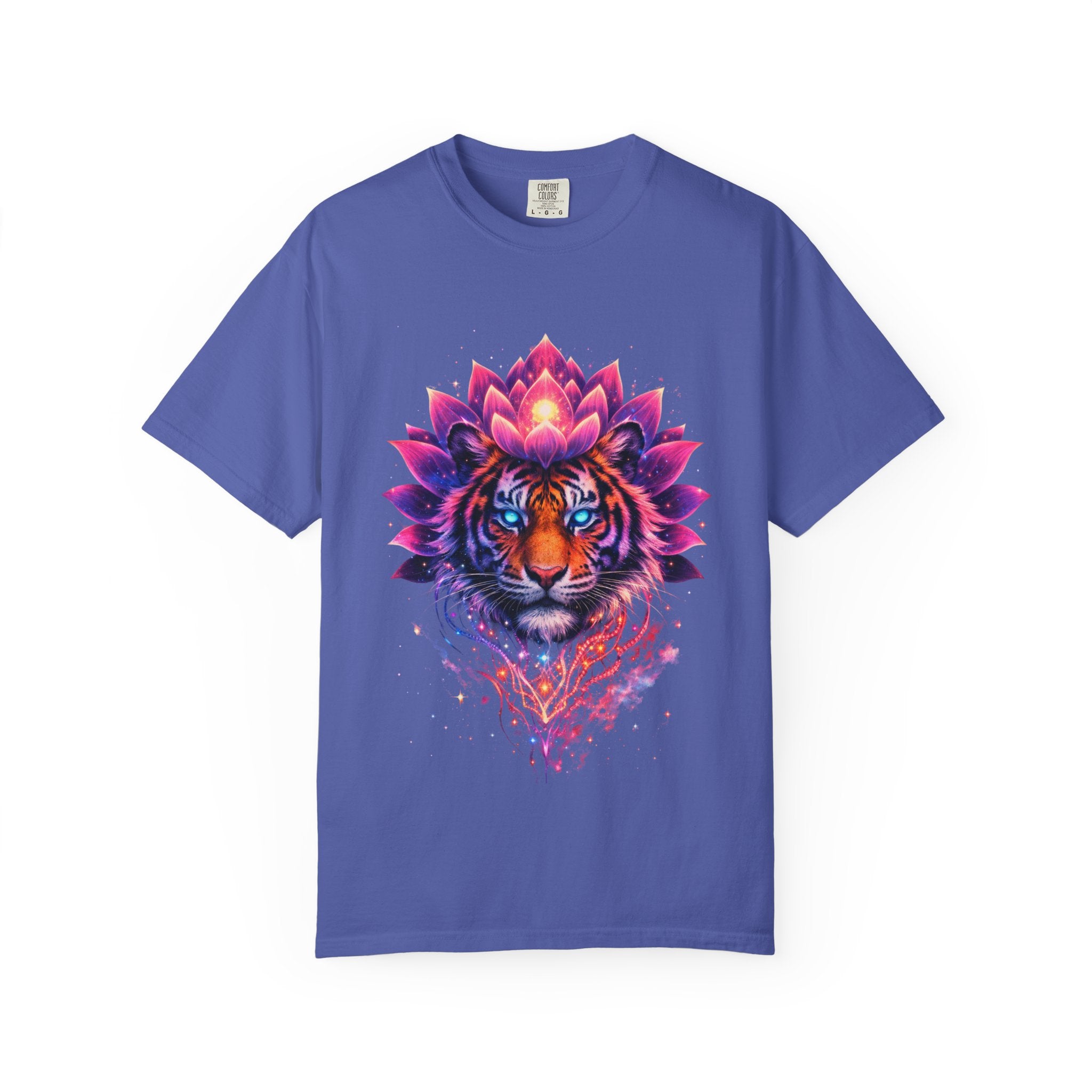Tiger Lotus T-Shirt — Vibrant Mandala Tiger Graphic Tee