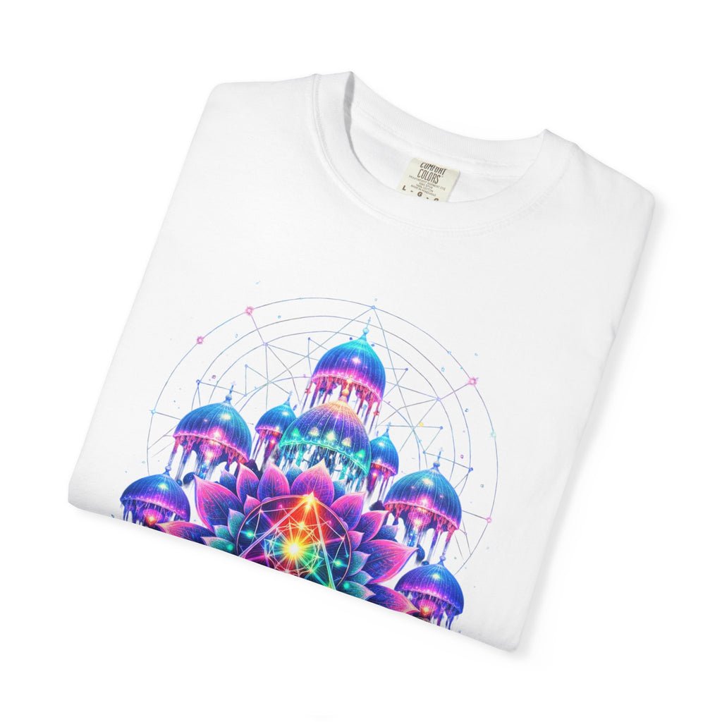 Psychedelic Palace T-Shirt — Vibrant Mandala Art Tee