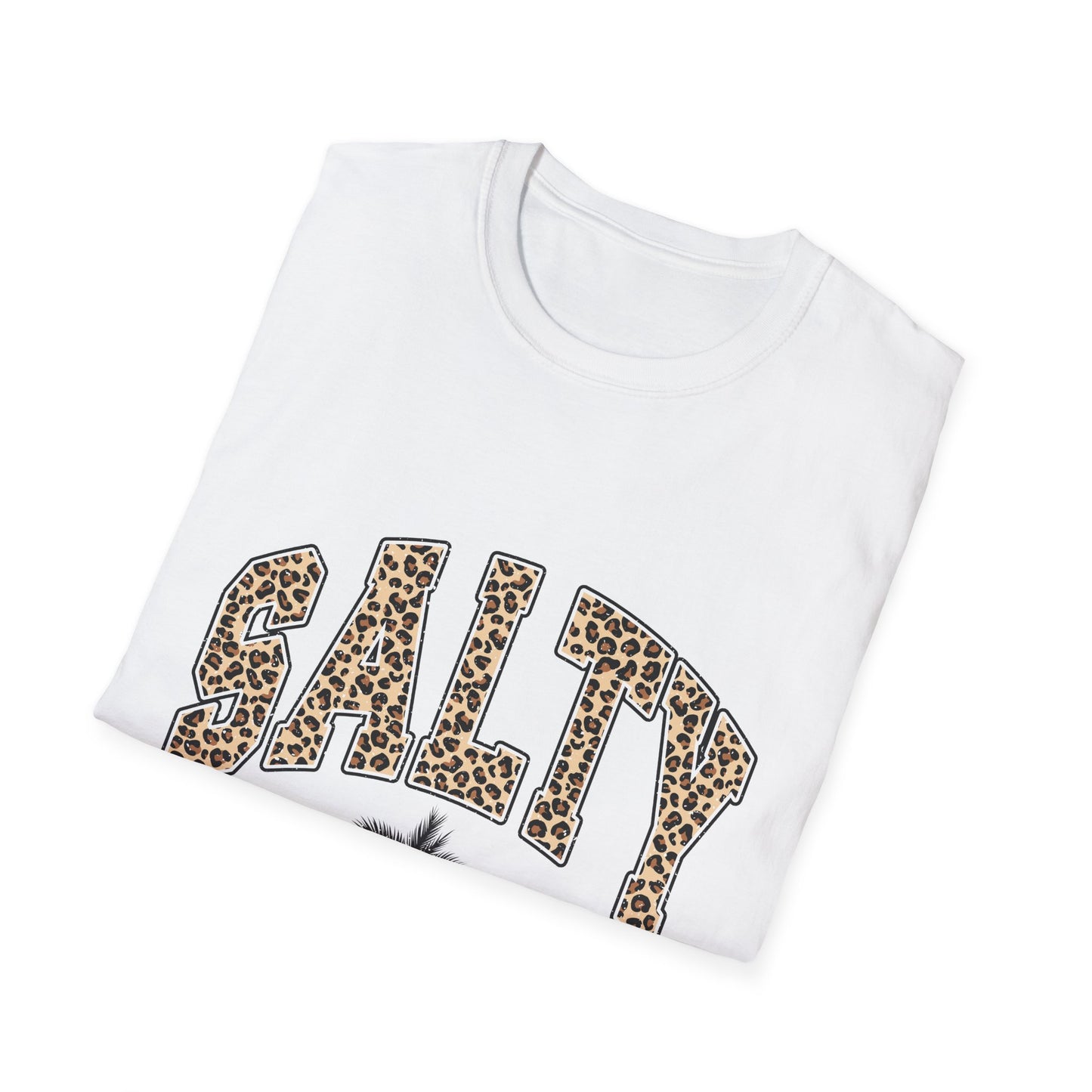 Salty and Sunkissed Leopard Tee — Summer Beach T-Shirt
