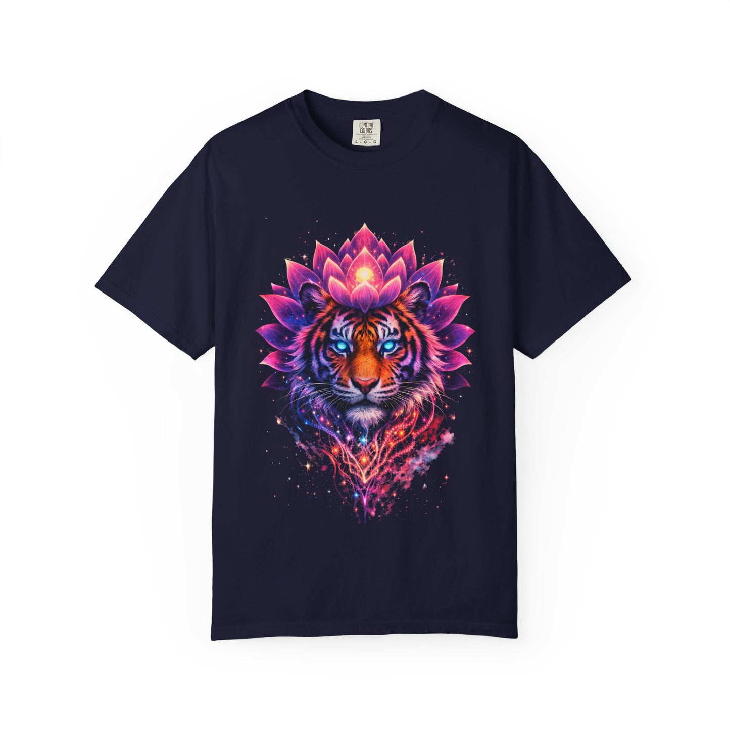 Tiger Lotus T-Shirt — Vibrant Mandala Tiger Graphic Tee