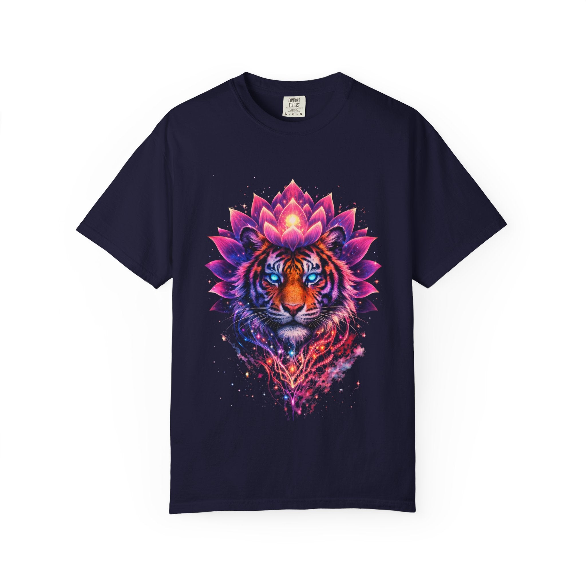 Tiger Lotus T-Shirt — Vibrant Mandala Tiger Graphic Tee