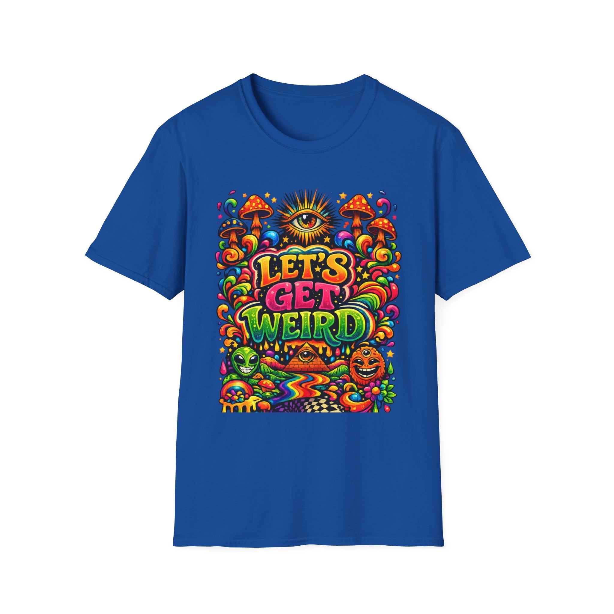 Psychedelic "Let's Get Weird" T-Shirt