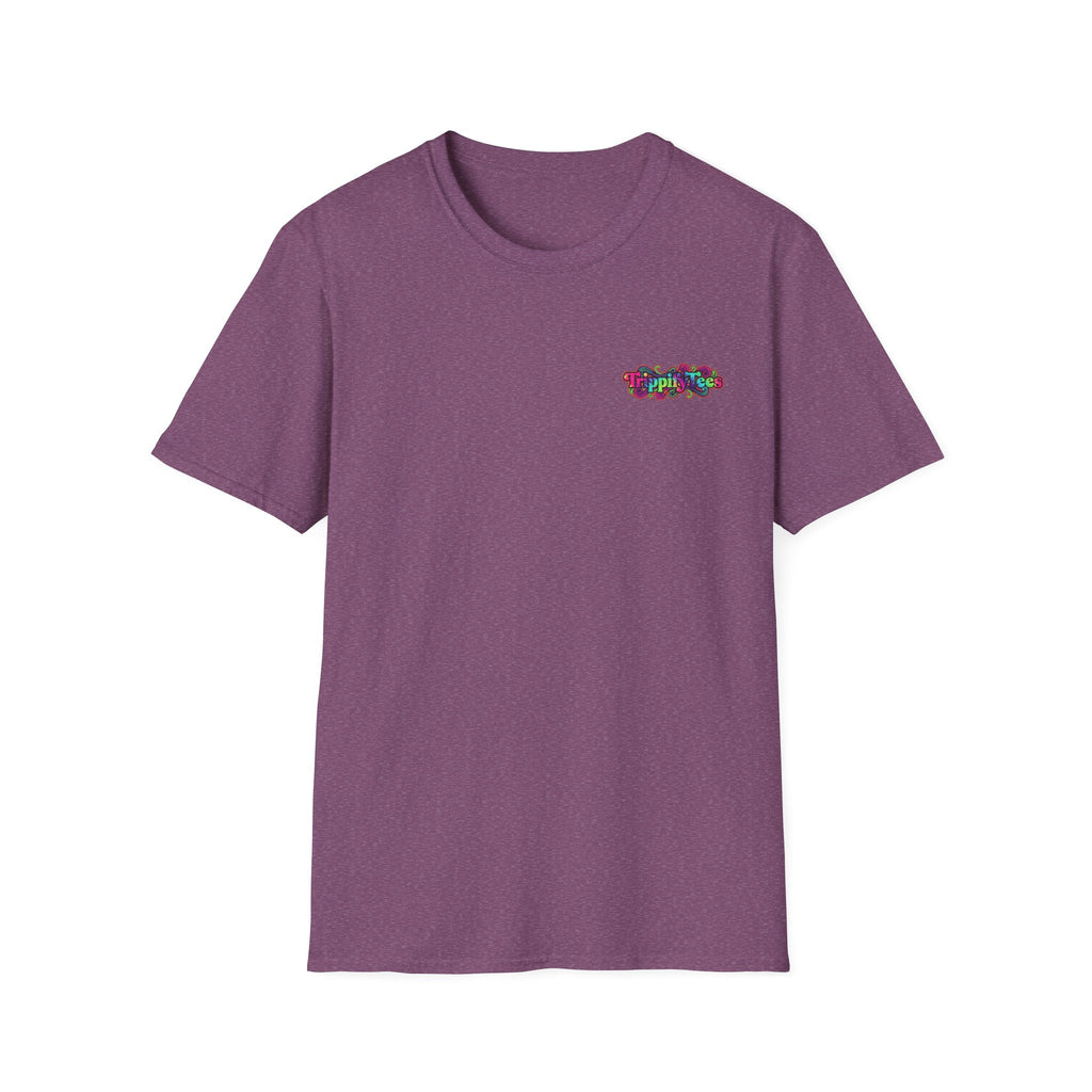 Tie Dye Cat Graphic T-Shirt — Colorful Mini Logo Tee