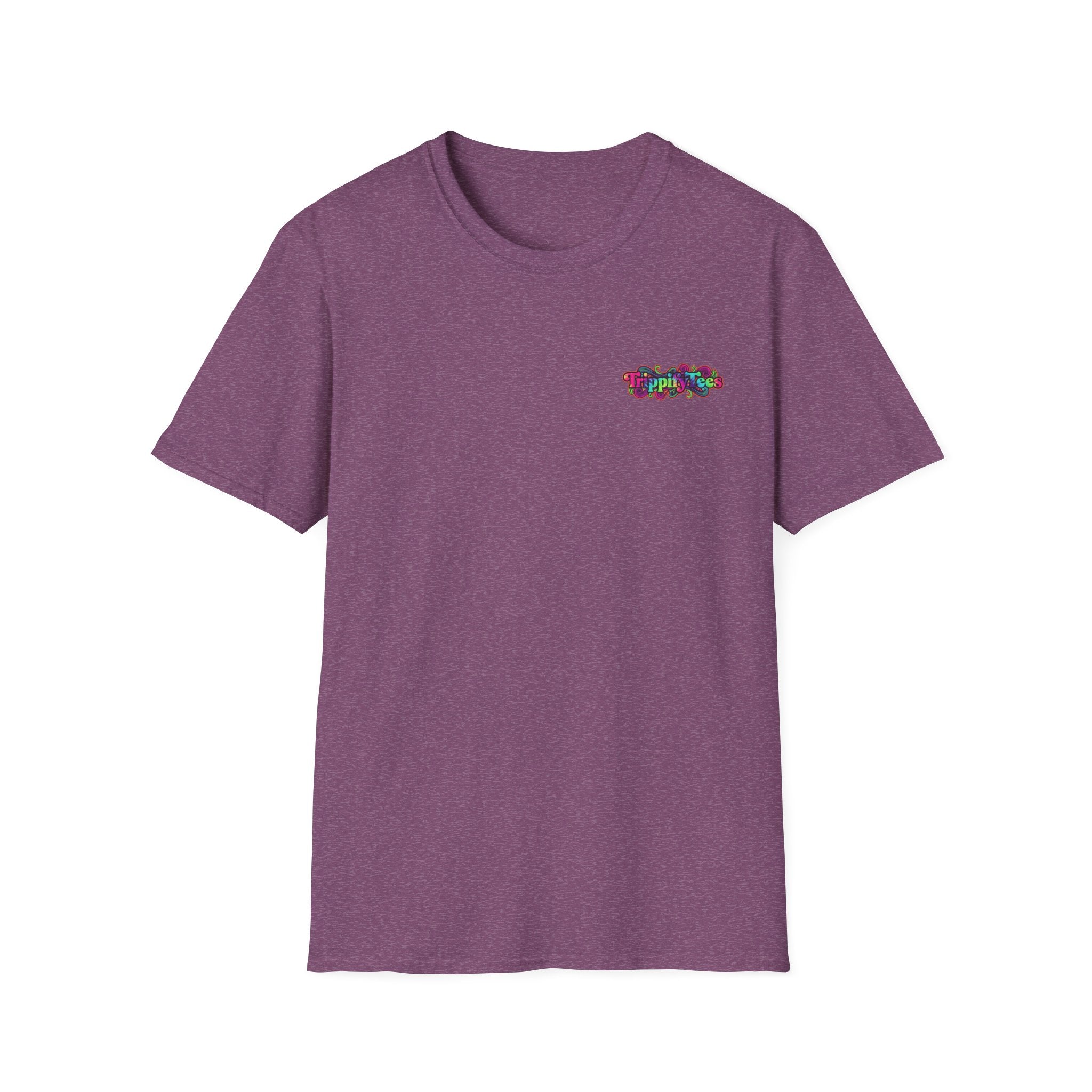Tie Dye Cat Graphic T-Shirt — Colorful Mini Logo Tee
