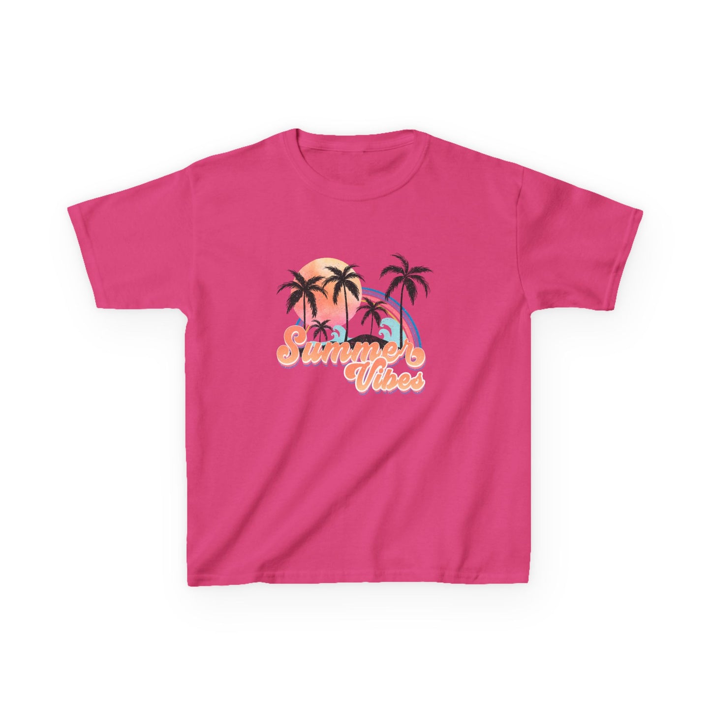 Kids Tee — 'Summer Vibes' Palm Tree Graphic Tee