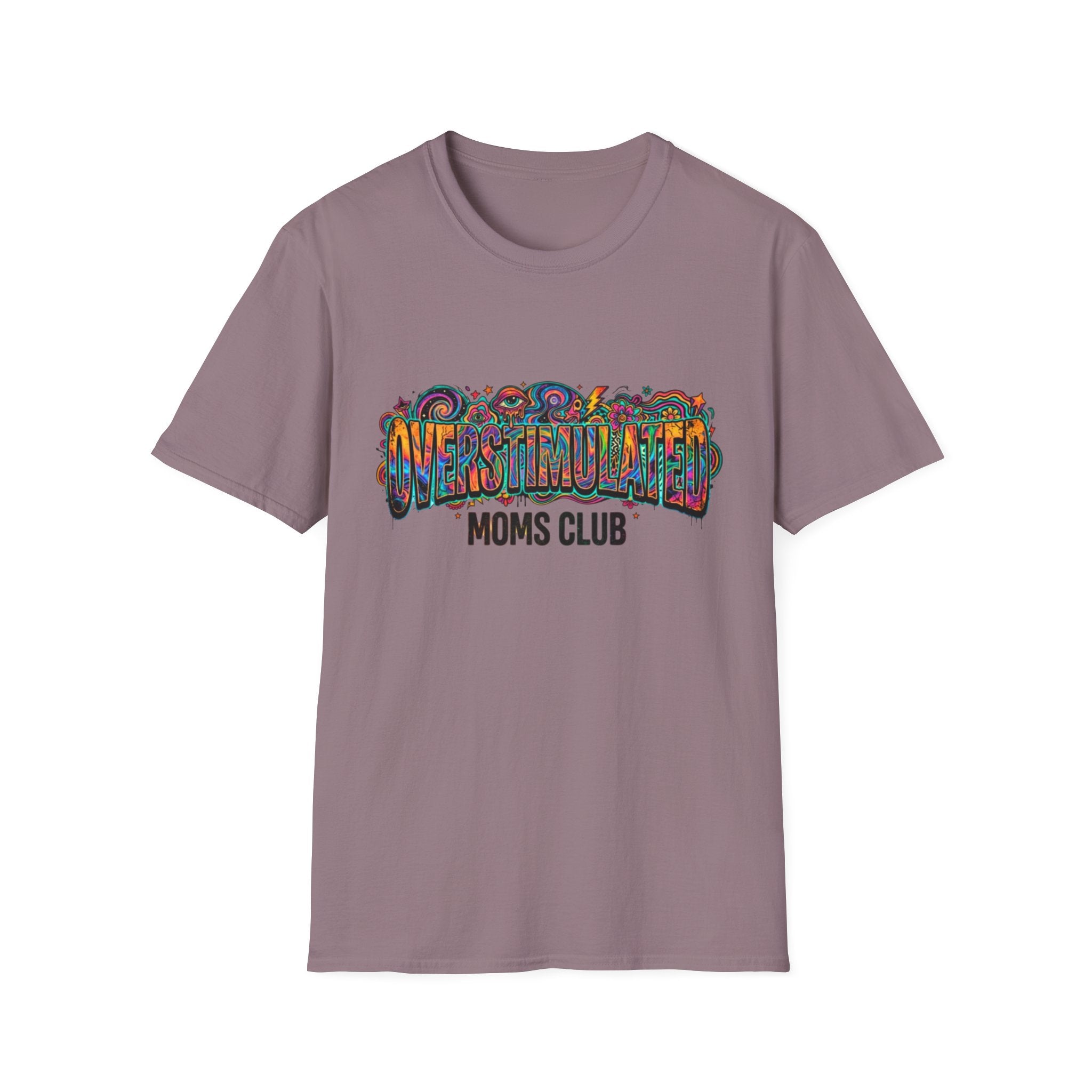 Trippy Overstimulated Moms Club T-Shirt