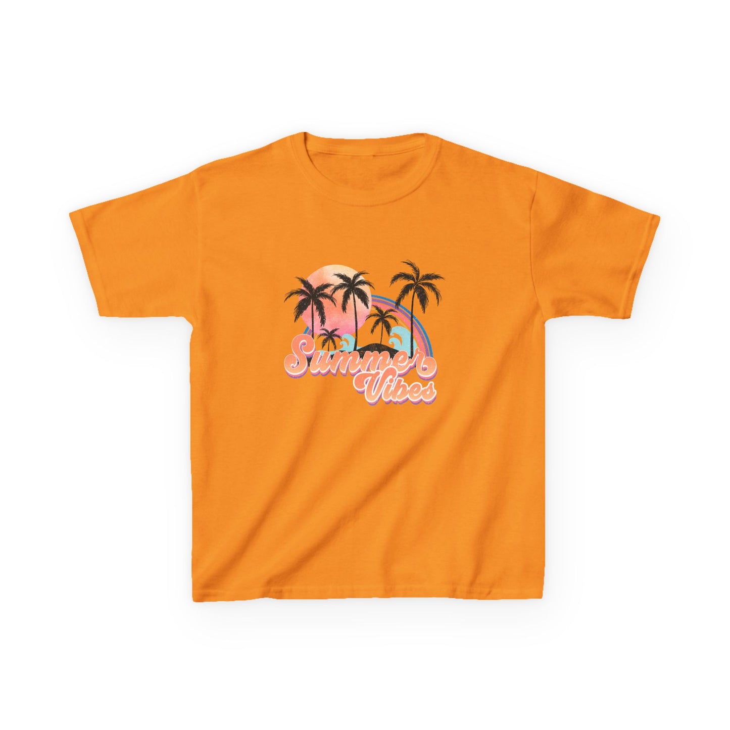 Kids Tee — 'Summer Vibes' Palm Tree Graphic Tee