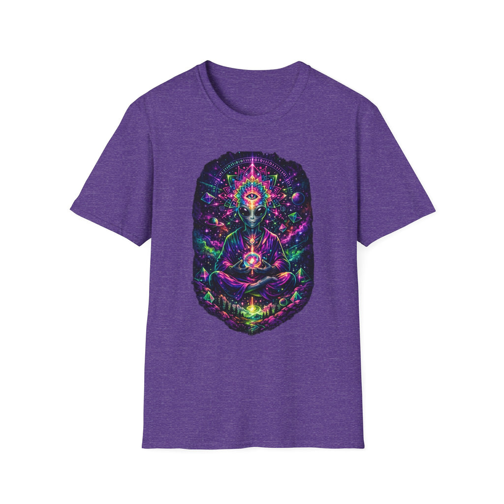 Psychedelic Third Eye Alien T-Shirt — Cosmic Meditation Graphic Tee
