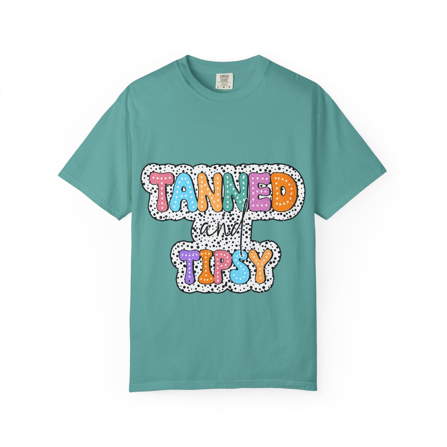 Tanned & Tipsy Mom T-Shirt — Summer Funny Tee