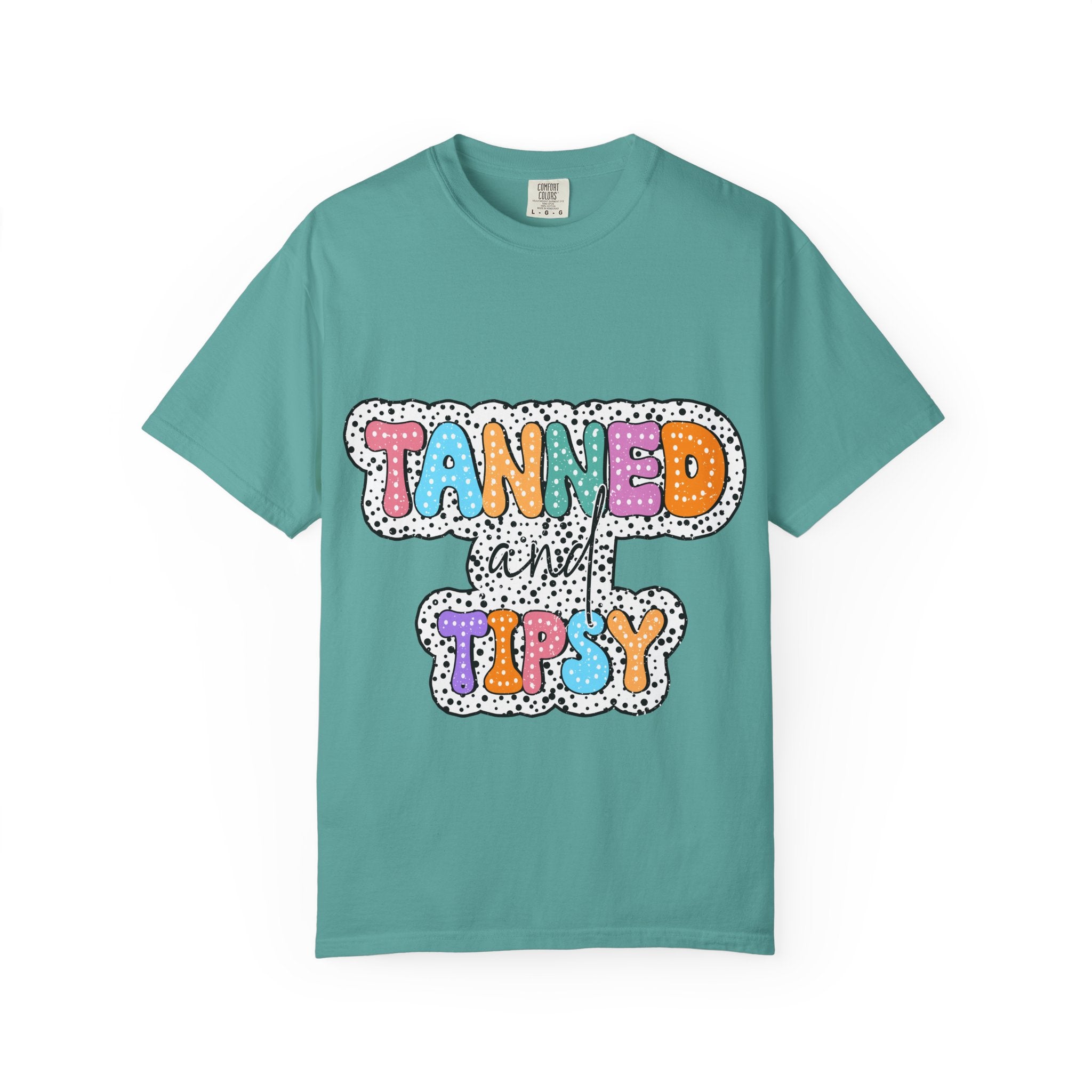 Tanned & Tipsy Mom T-Shirt — Summer Funny Tee