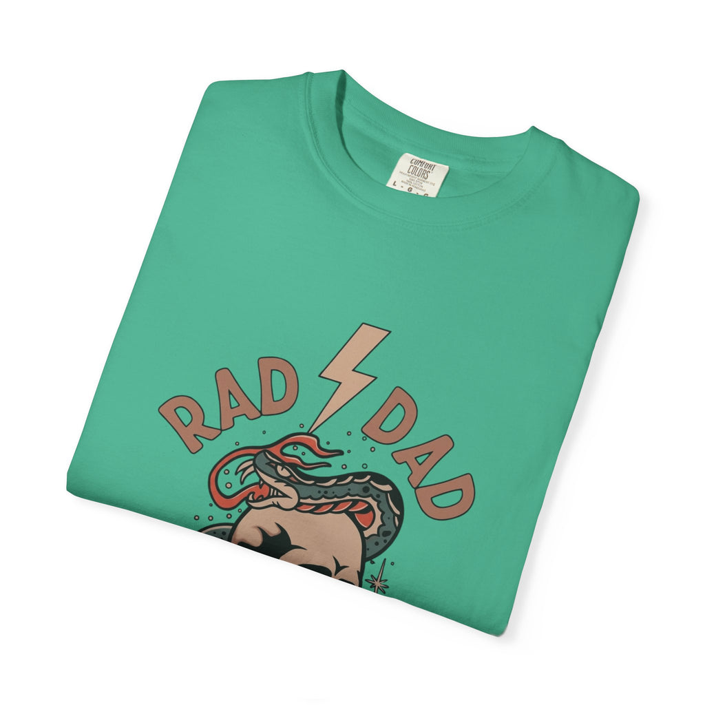Rad Dad Society T-Shirt — Retro Skull & Snake Graphic Tee for Fathers