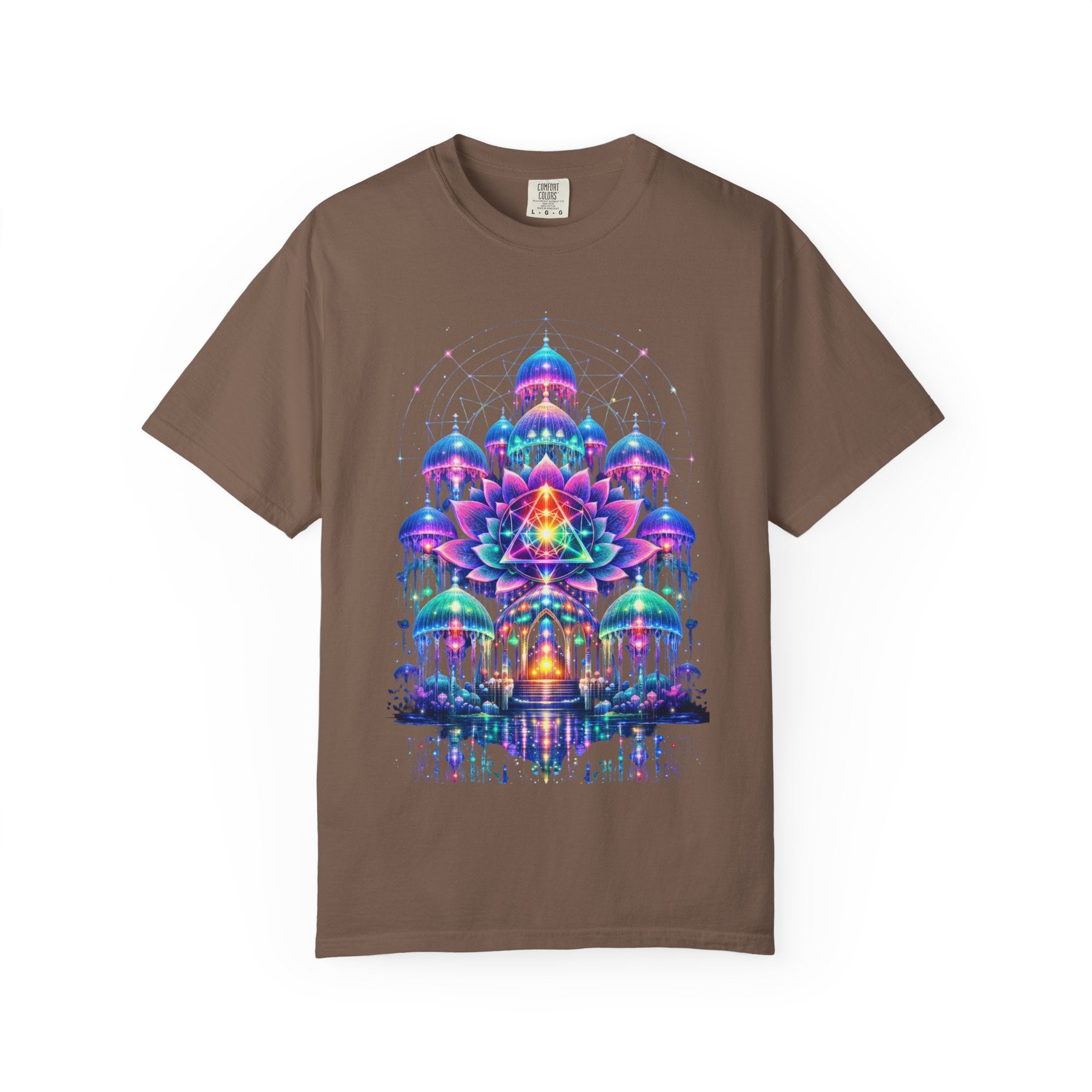 Psychedelic Palace T-Shirt — Vibrant Mandala Art Tee