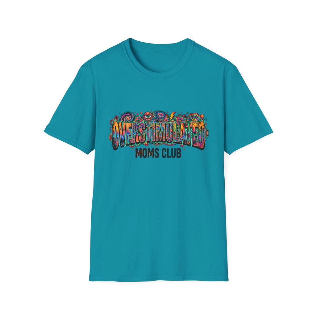 Trippy Overstimulated Moms Club T-Shirt