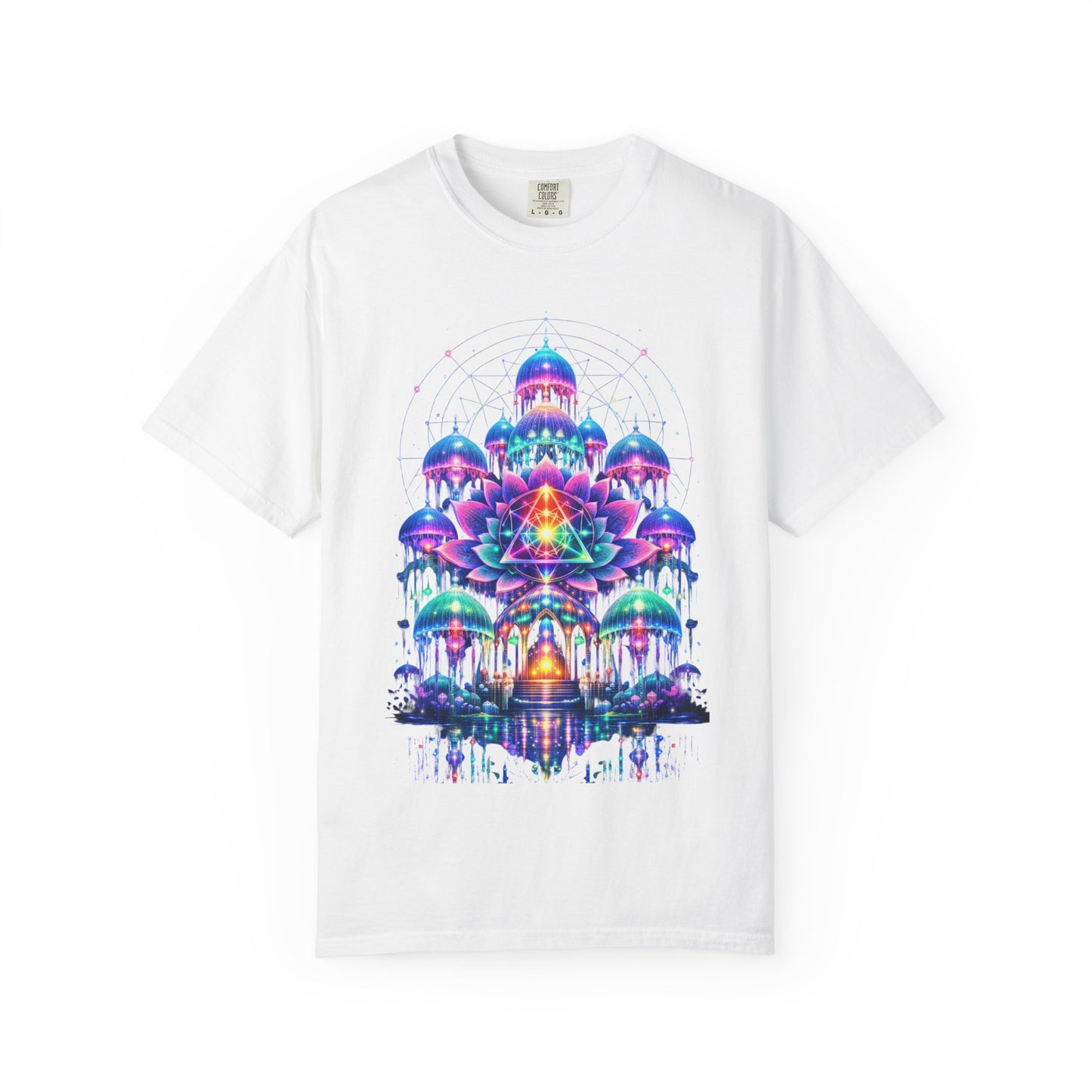 Psychedelic Palace T-Shirt — Vibrant Mandala Art Tee