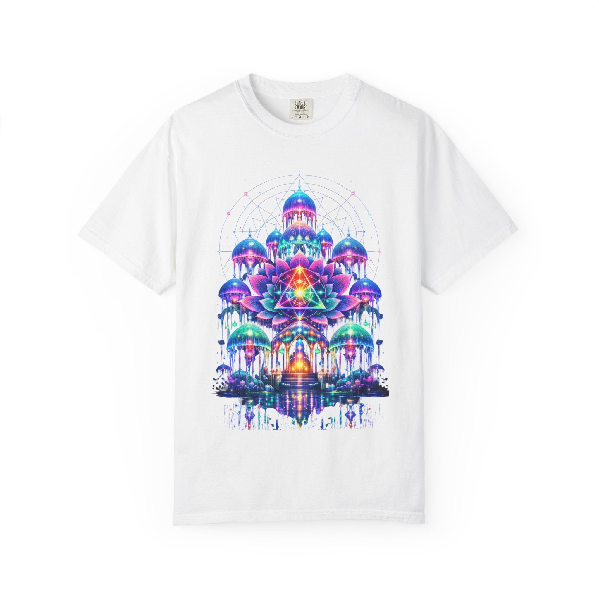 Psychedelic Palace T-Shirt — Vibrant Mandala Art Tee