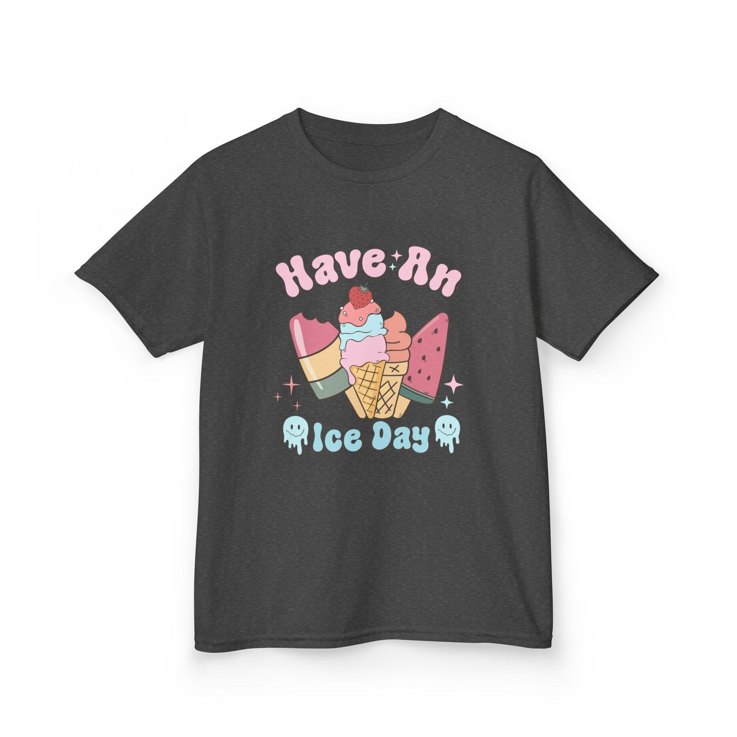 Kids Ice Cream Tee - "Have An Ice Day" Cute Summer Graphic Shirt