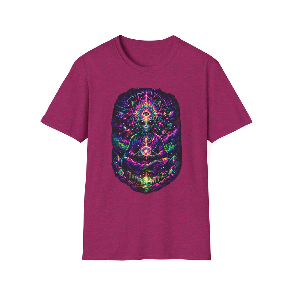 Psychedelic Third Eye Alien T-Shirt — Cosmic Meditation Graphic Tee
