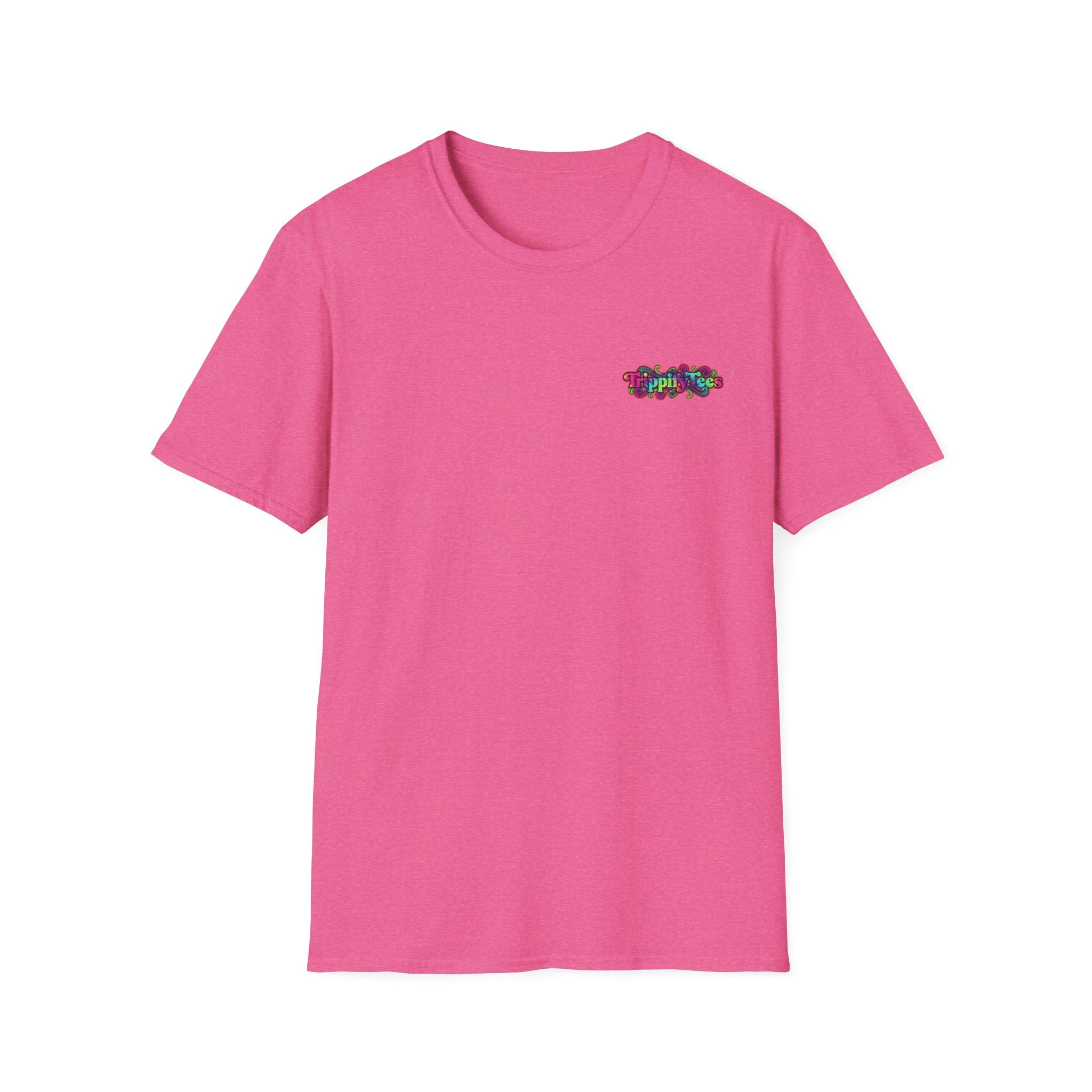 Tie Dye Cat Graphic T-Shirt — Colorful Mini Logo Tee