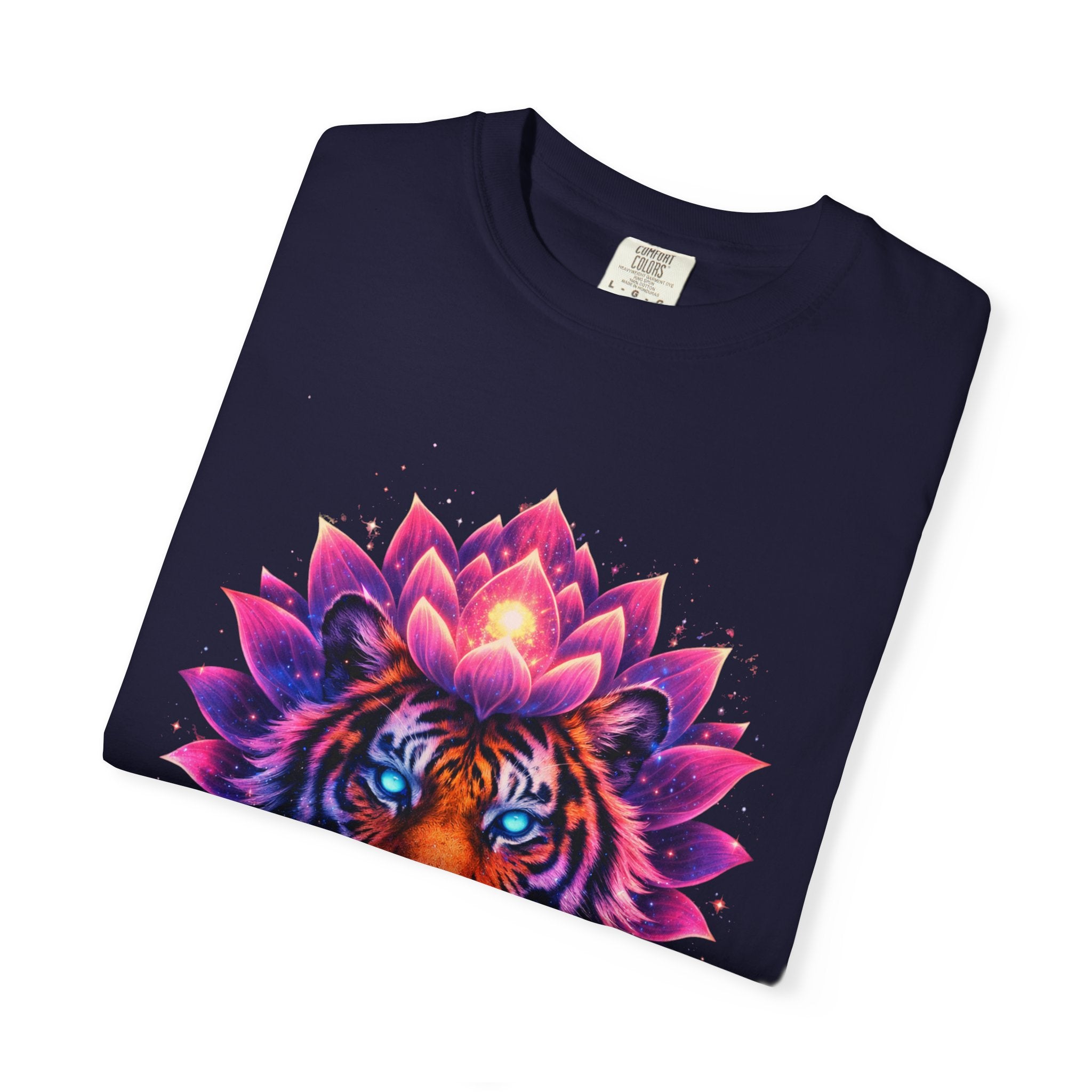 Tiger Lotus T-Shirt — Vibrant Mandala Tiger Graphic Tee