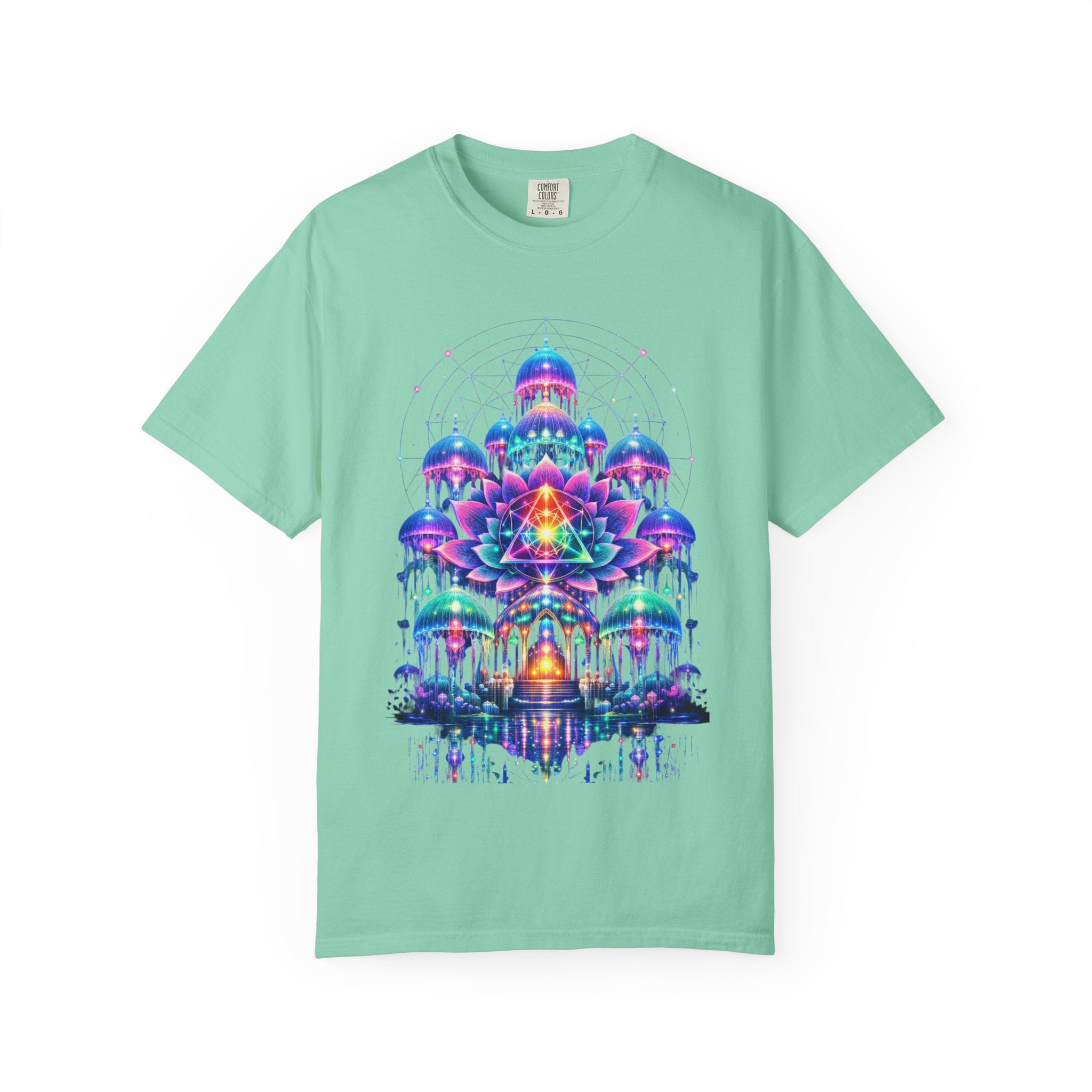 Psychedelic Palace T-Shirt — Vibrant Mandala Art Tee