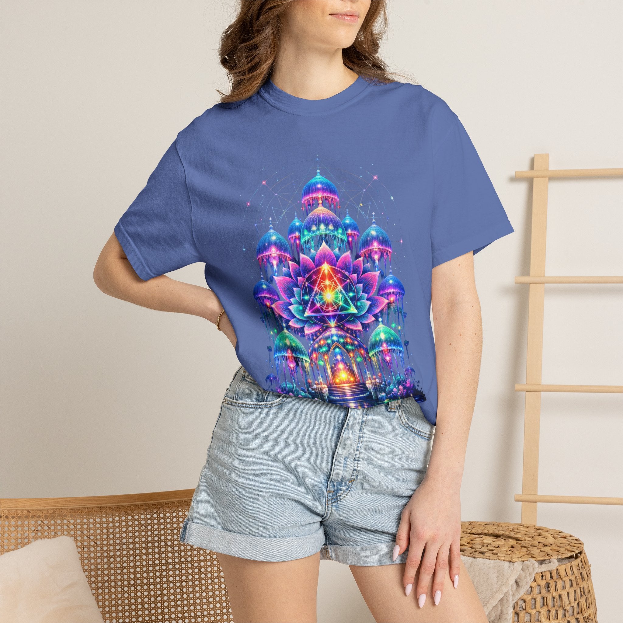 Psychedelic Palace T-Shirt — Vibrant Mandala Art Tee