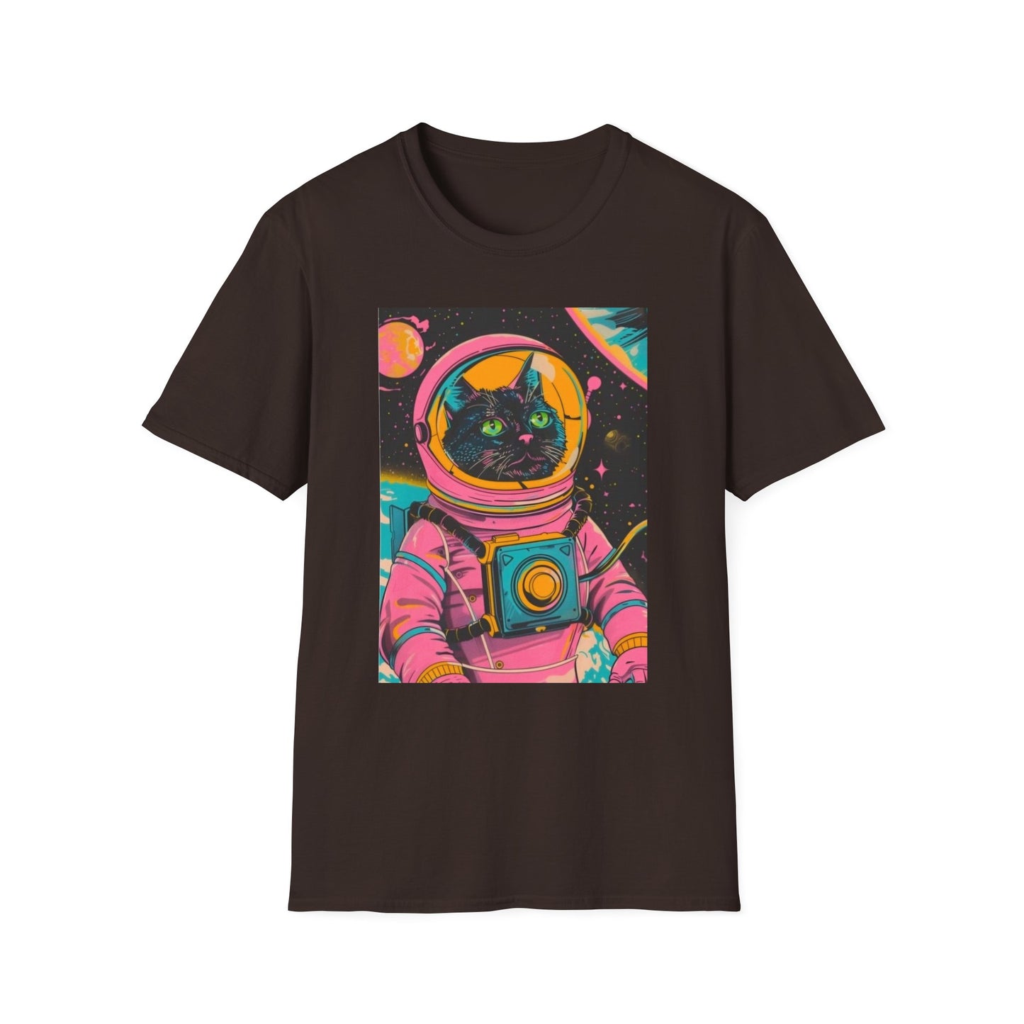 Retro Astronaut Cat T-Shirt