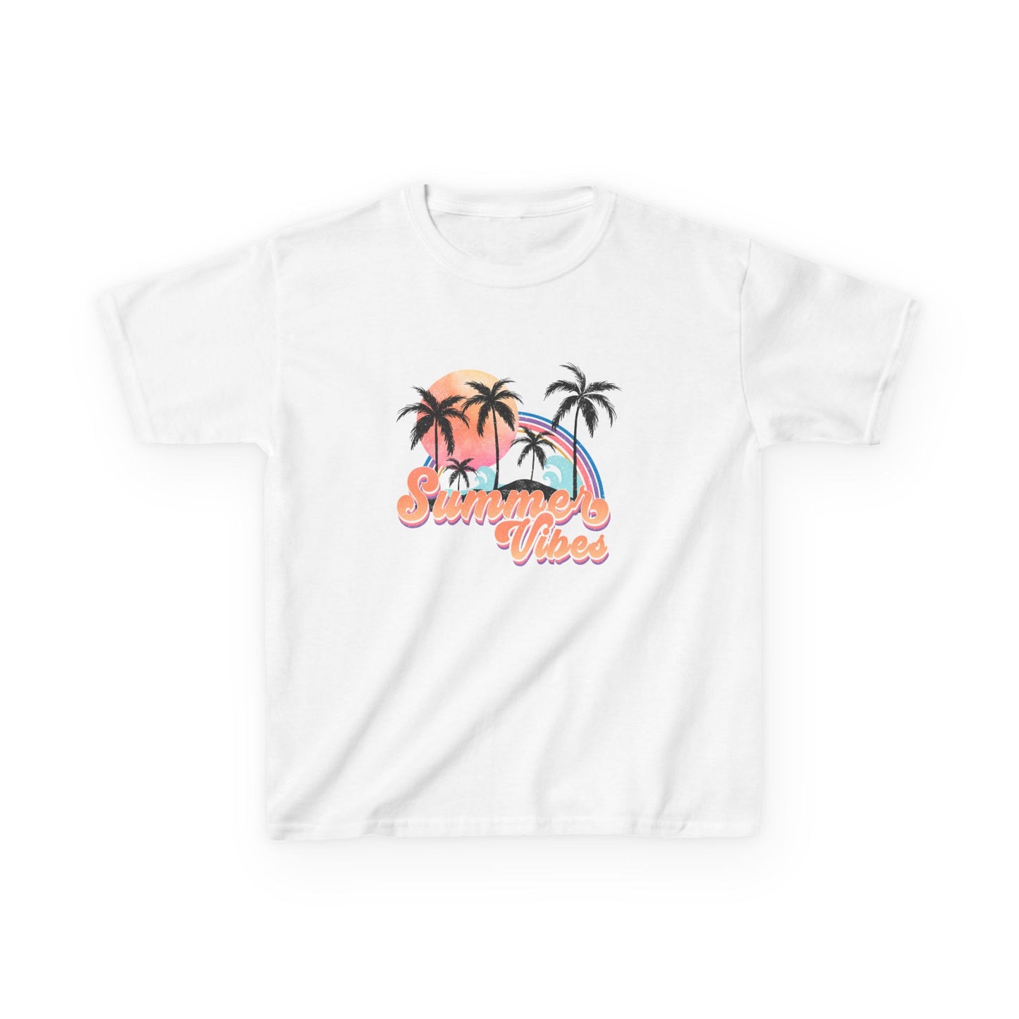 Kids Tee — 'Summer Vibes' Palm Tree Graphic Tee