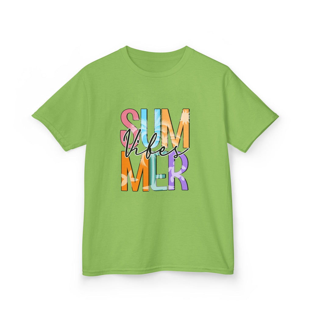 Kids 'Summer Vibes' Colorful Block Letter Tee