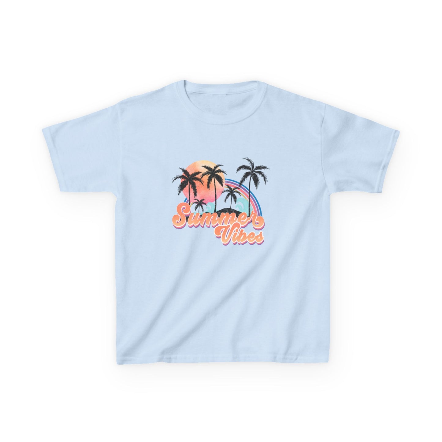 Kids Tee — 'Summer Vibes' Palm Tree Graphic Tee