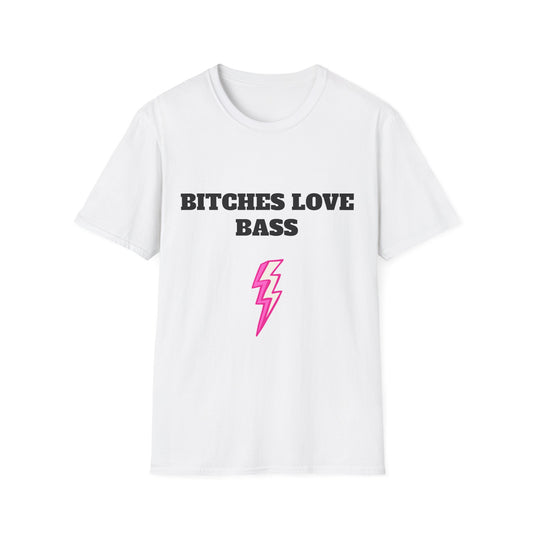 Bitches Love Bass T-Shirt — Women's DJ & Bass Music Graphic Tee