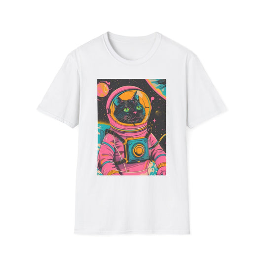 Retro Astronaut Cat T-Shirt