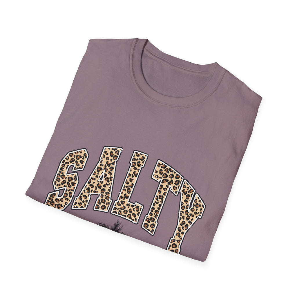 Salty and Sunkissed Leopard Tee — Summer Beach T-Shirt