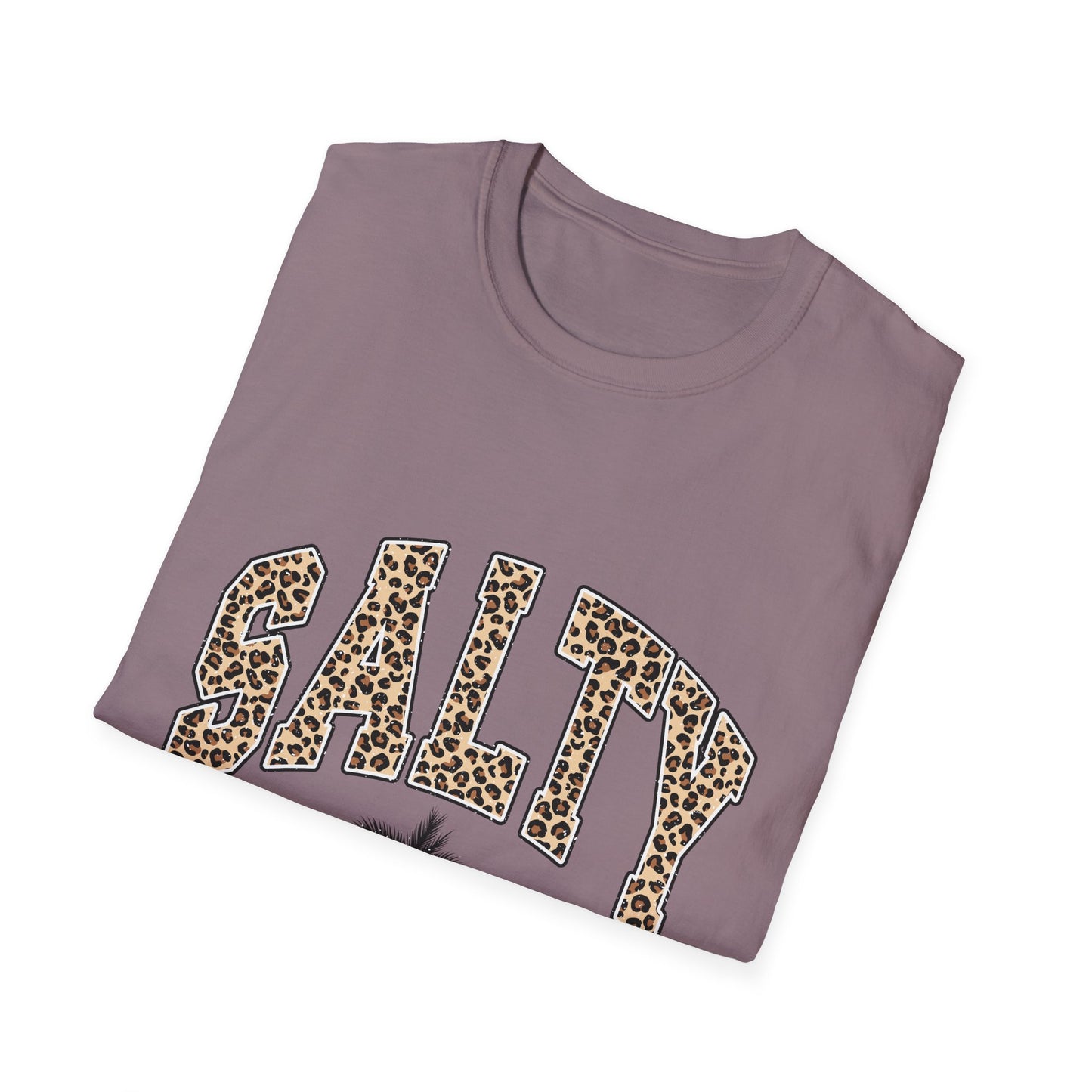 Salty and Sunkissed Leopard Tee — Summer Beach T-Shirt