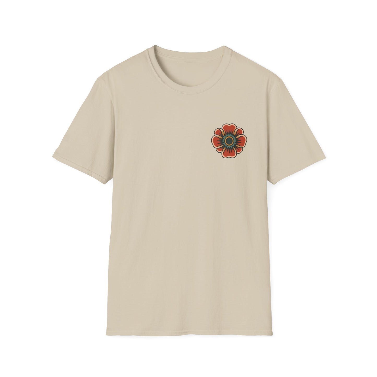 Vintage Snake & Floral Tattoo T-Shirt