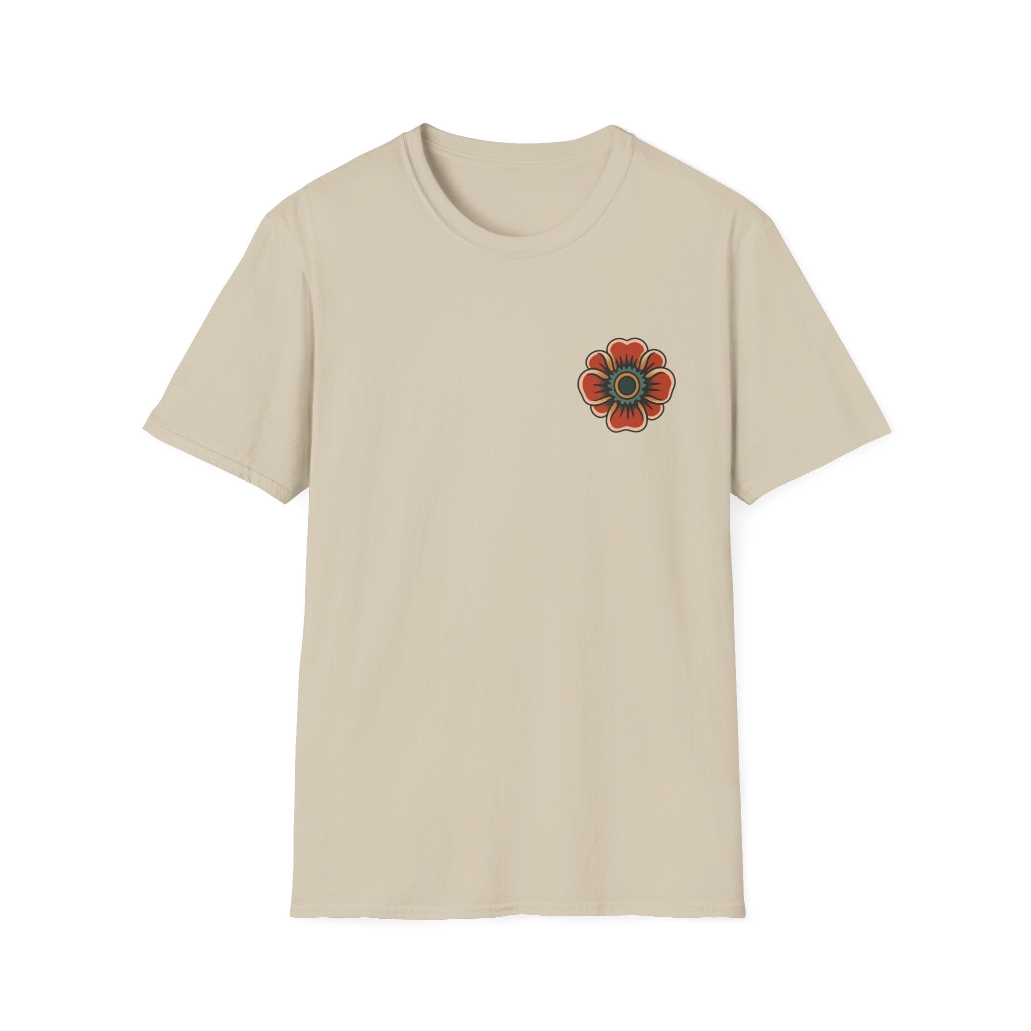 Vintage Snake & Floral Tattoo T-Shirt