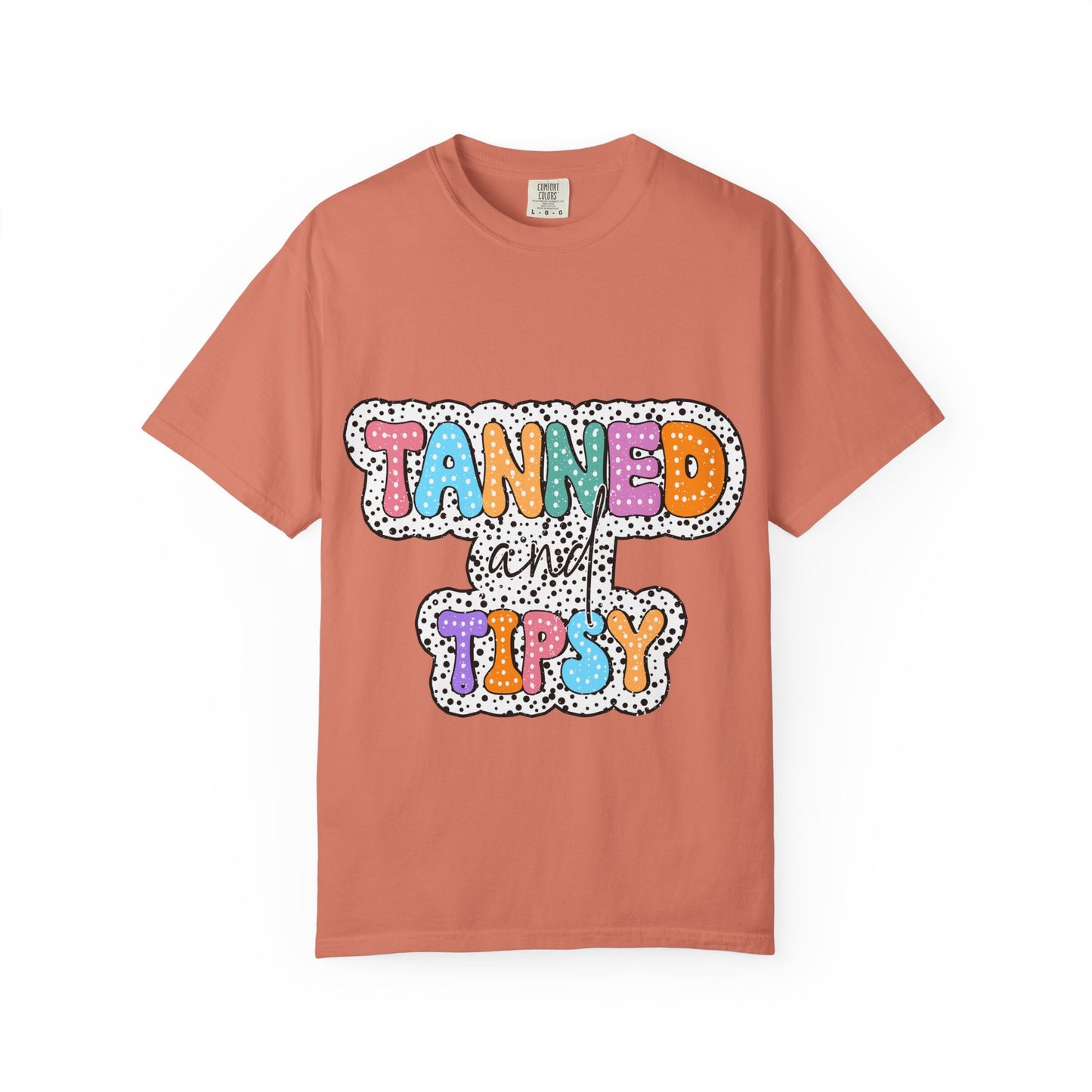 Tanned & Tipsy Mom T-Shirt — Summer Funny Tee