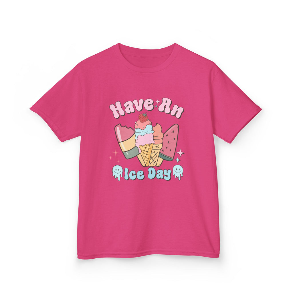 Kids Ice Cream Tee - "Have An Ice Day" Cute Summer Graphic Shirt