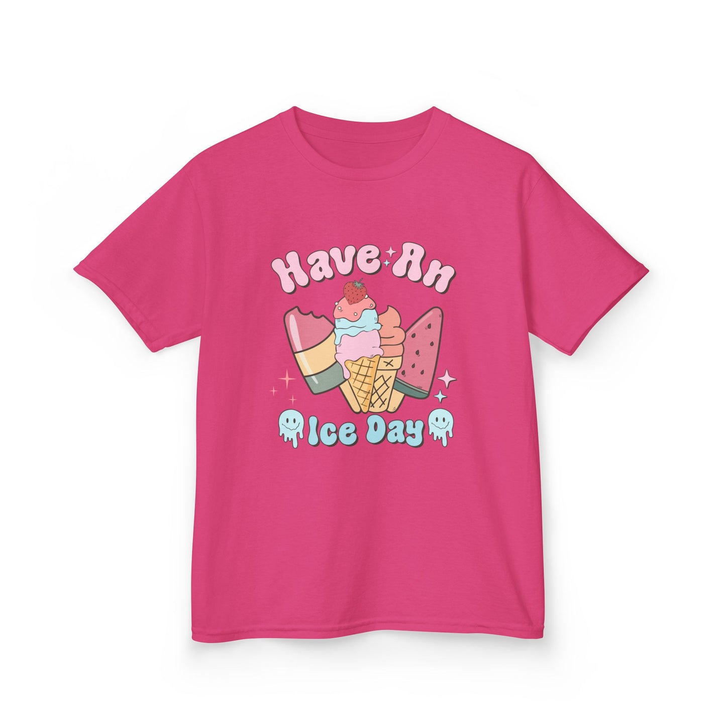 Kids Ice Cream Tee - "Have An Ice Day" Cute Summer Graphic Shirt