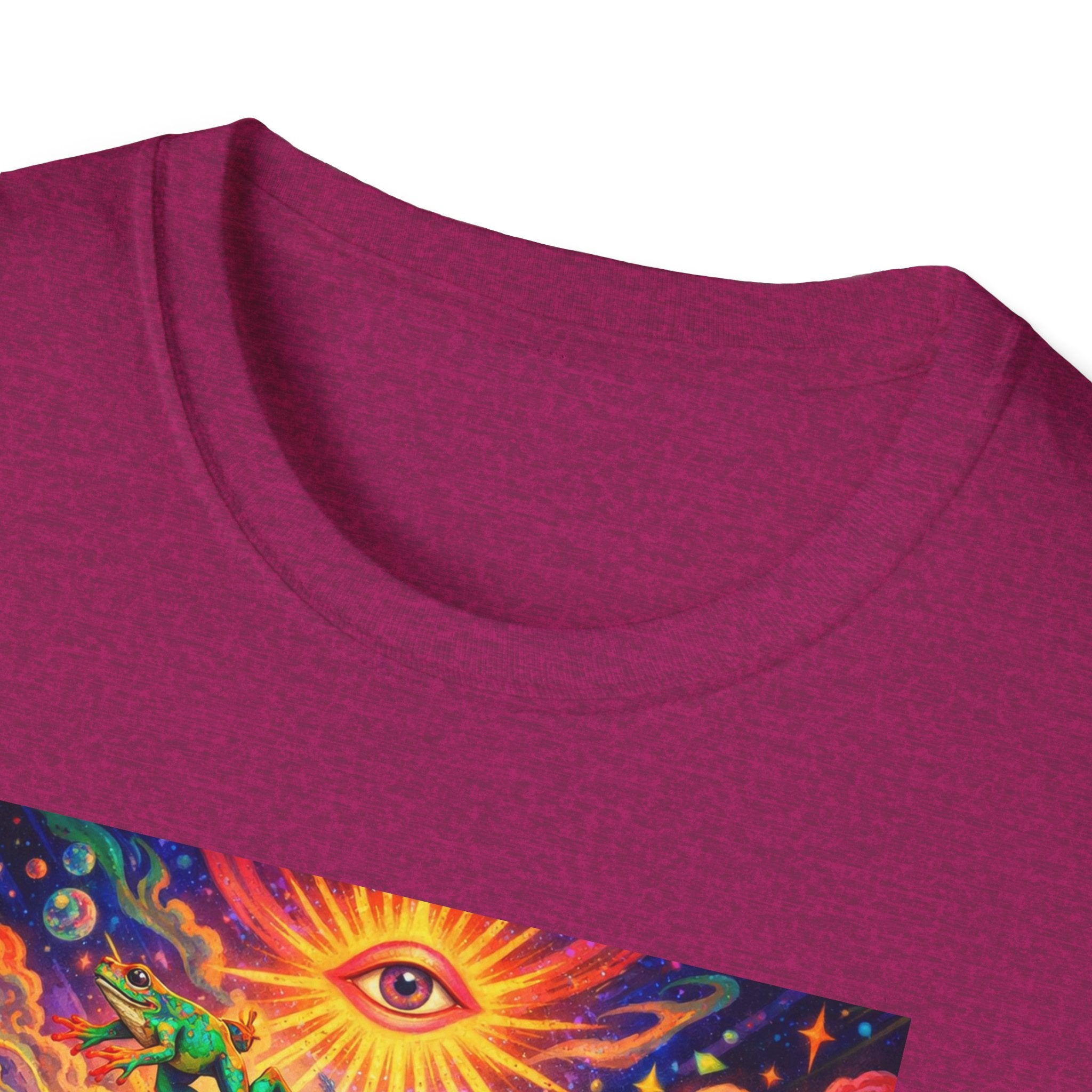 Psychedelic Brain Frog T-Shirt — Trippy Rainbow Mindscape Art