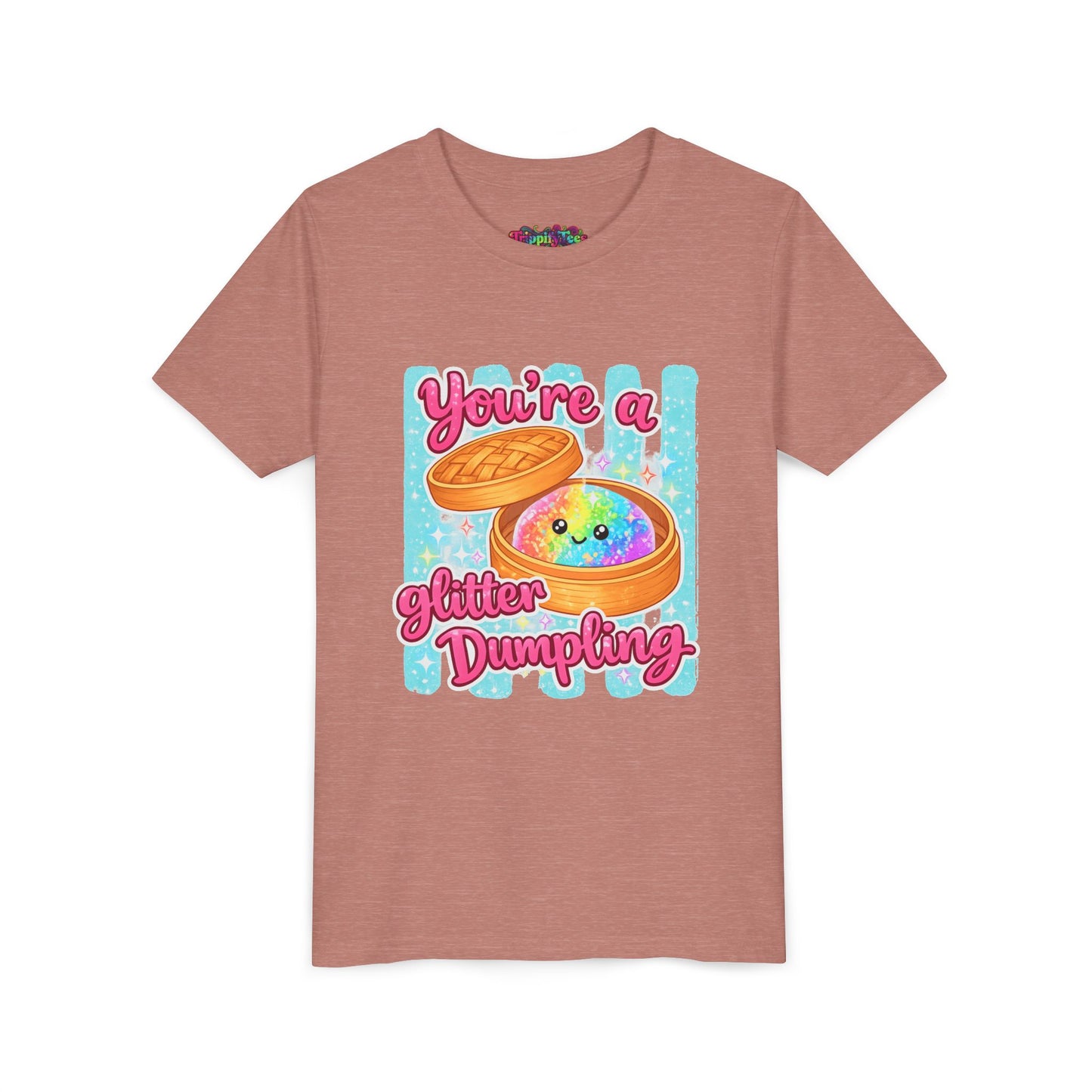 Youth Tee — "You're a Glitter Dumpling" Cute Kawaii Dumpling Graphic Shirt
