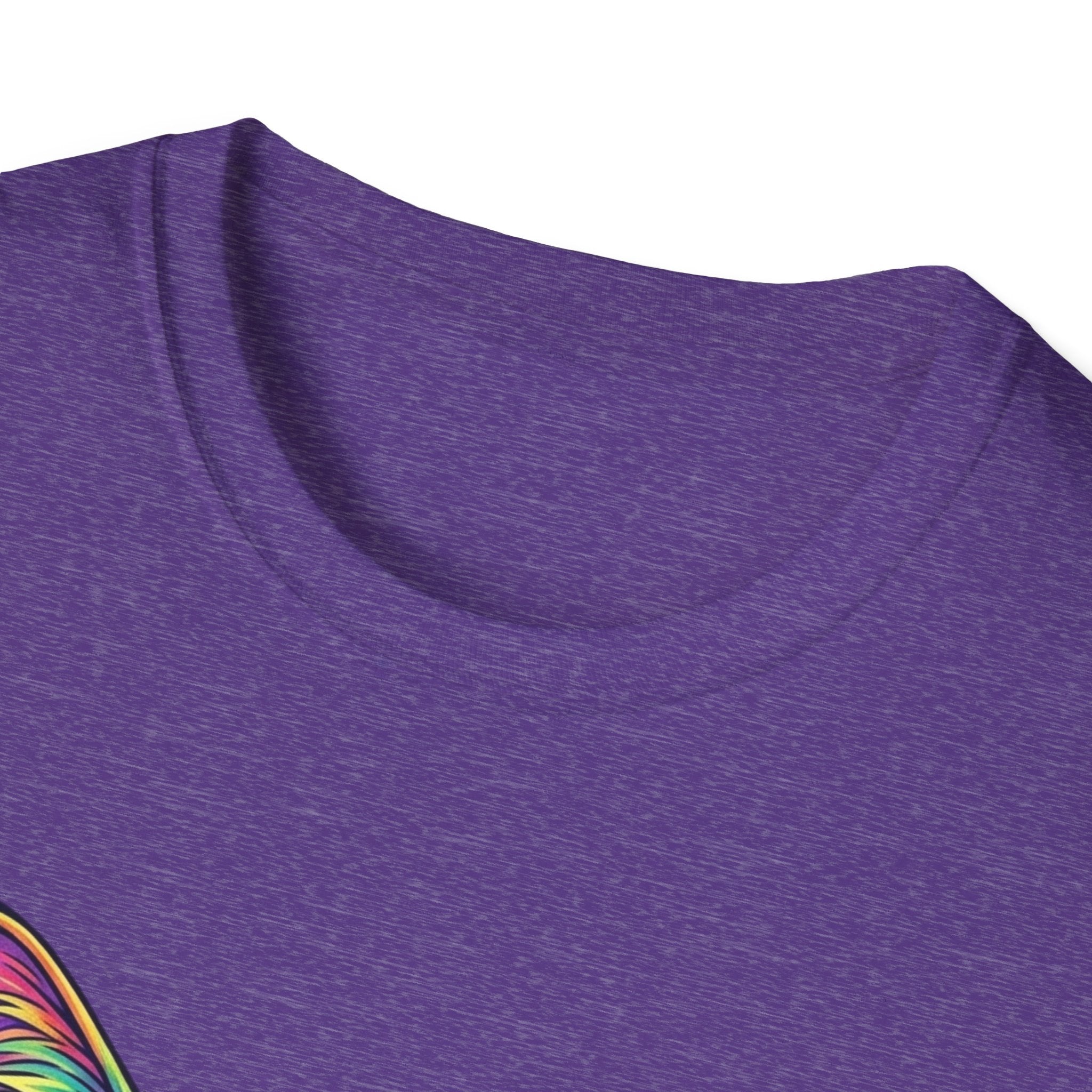 Colorful Psychedelic Cat T-Shirt — Vibrant Rainbow Cat Portrait Tee