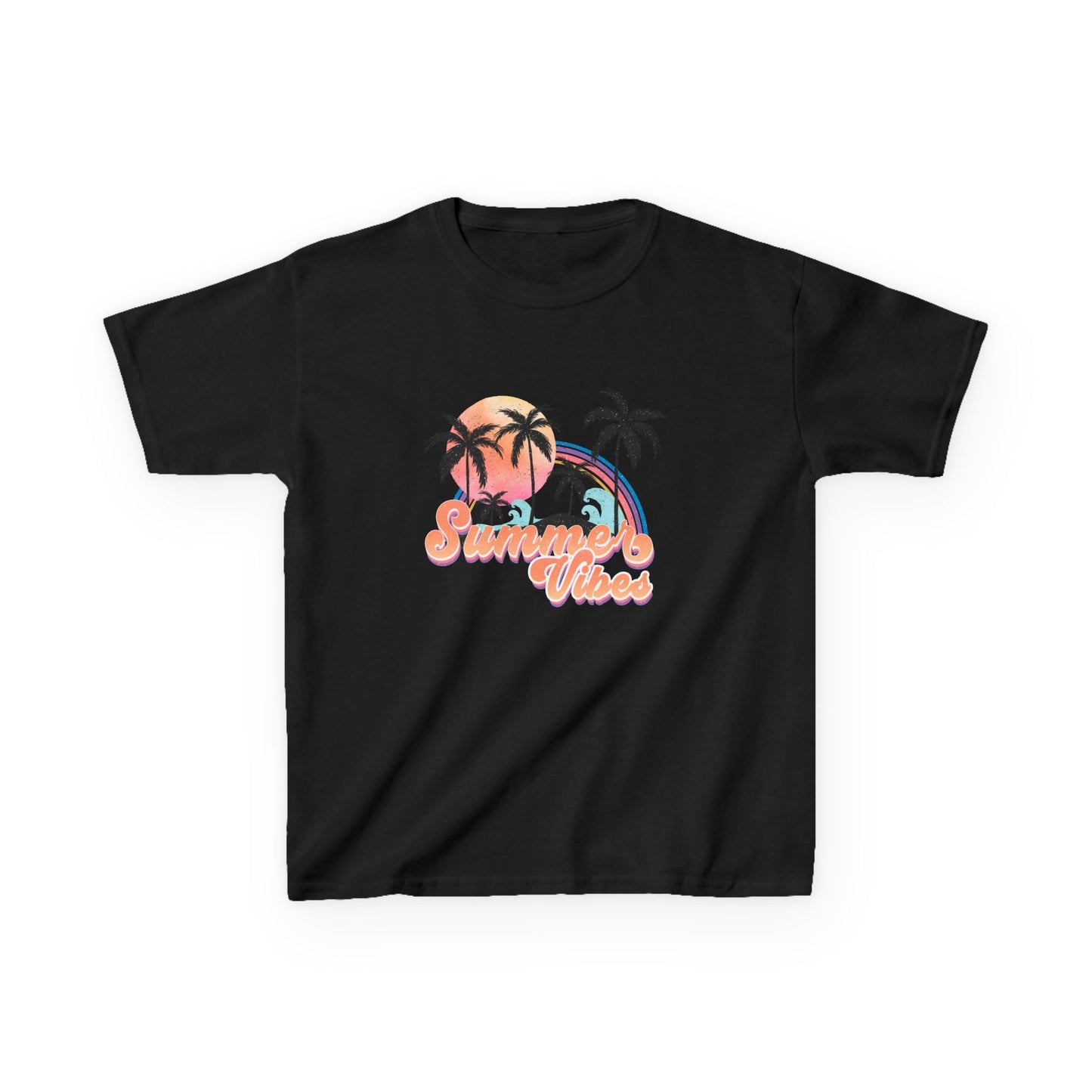 Kids Tee — 'Summer Vibes' Palm Tree Graphic Tee