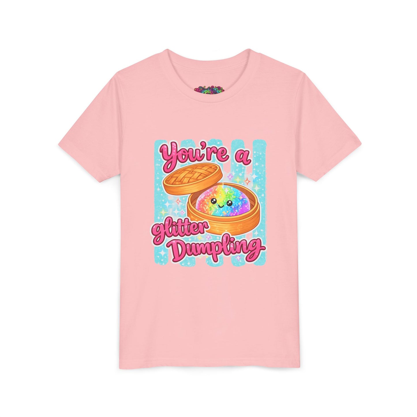 Youth Tee — "You're a Glitter Dumpling" Cute Kawaii Dumpling Graphic Shirt