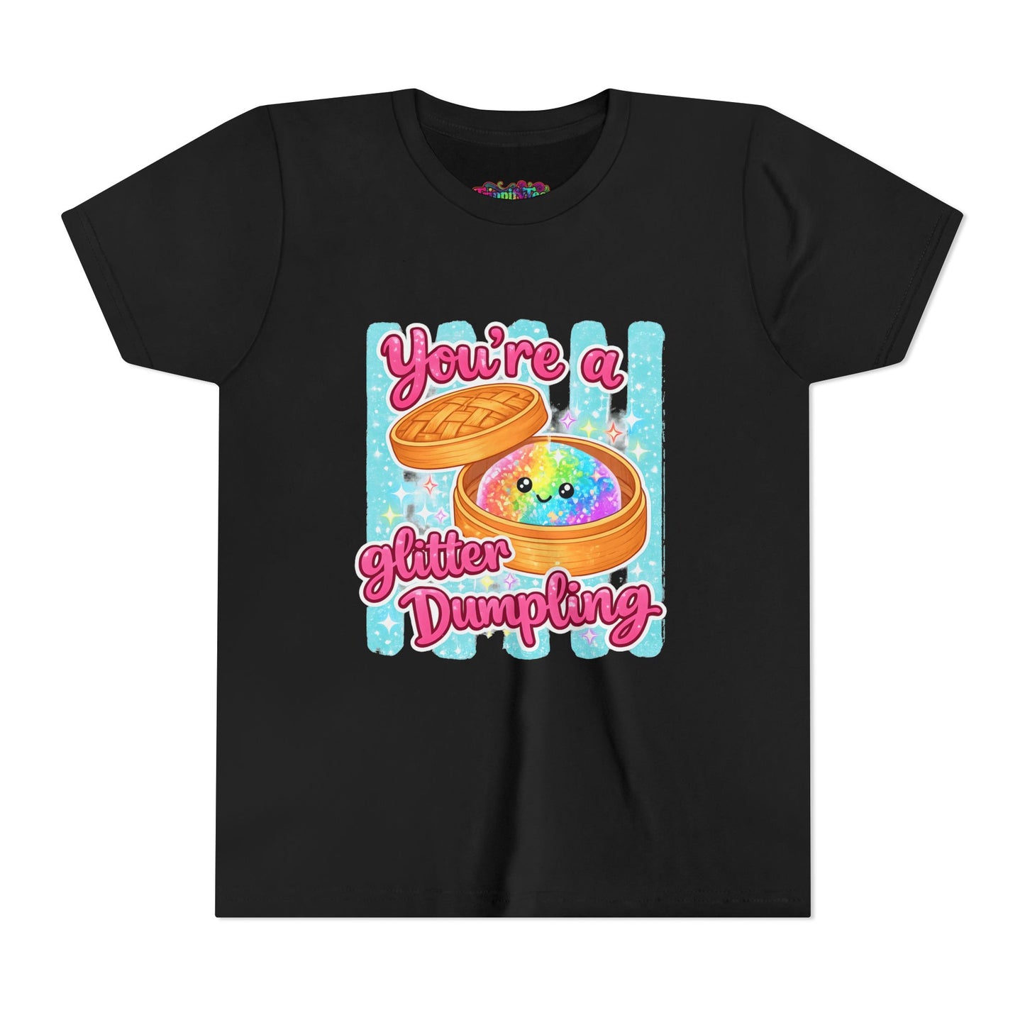 Youth Tee — "You're a Glitter Dumpling" Cute Kawaii Dumpling Graphic Shirt