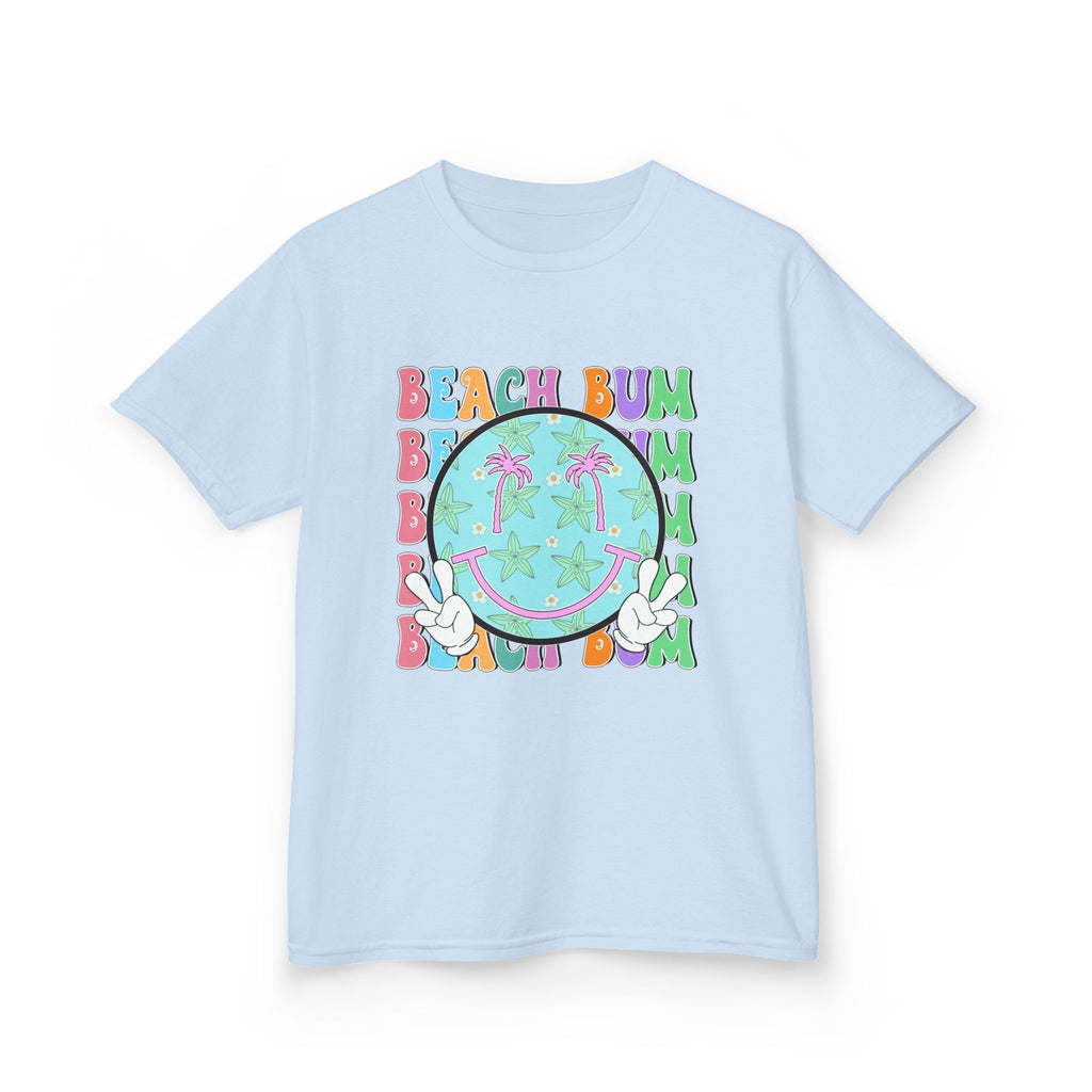 Kids T-Shirt – "Beach Bum" Retro Smiley Tee